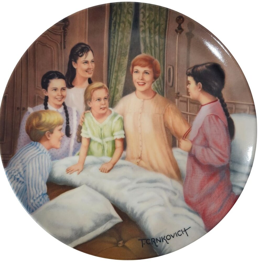 Vintage The Sound of Music My Favorite Things Plate 1986 Edwin M Knowles Box/COA - Picture 7 of 7